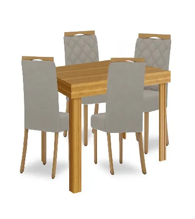 JUEGO DE COMEDOR 4 SILLAS CHAN