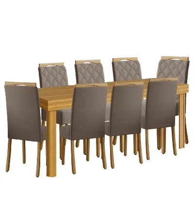 JUEGO DE COMEDOR CHAN 8 SILLAS
