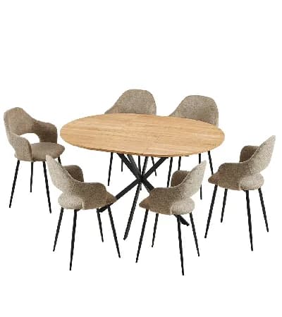JUEGO DE COMEDOR CON MESA EXTENSIBLE